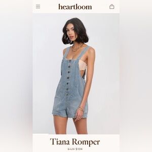 Heartloom Tiana Romper, size Small